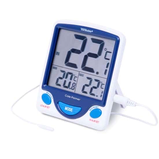 Traceable Jumbo Fridge/Freezer Digital Thermometer; 1 Wire Probe