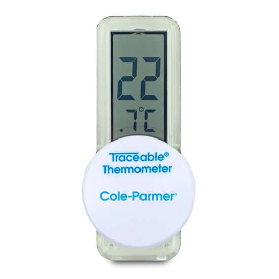 Traceable See-Through Refrigerator Thermometer; ±1°C Accuracy