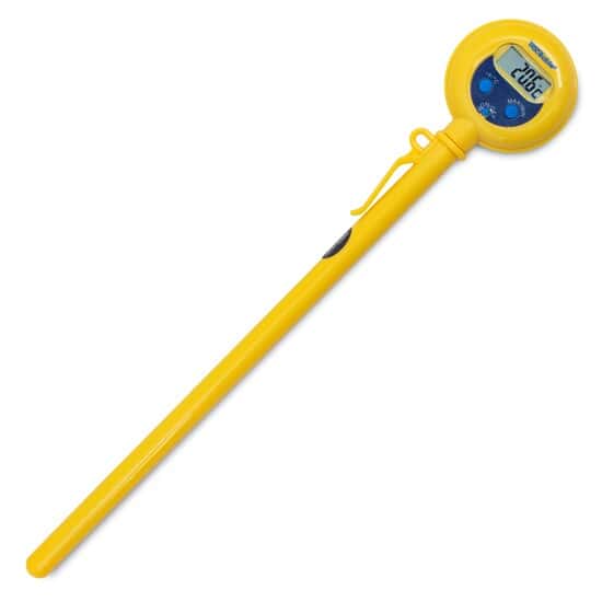 Shock/Water-Resistant Thermometer; ±1.0°C Accuracy (-20 to 100°C)