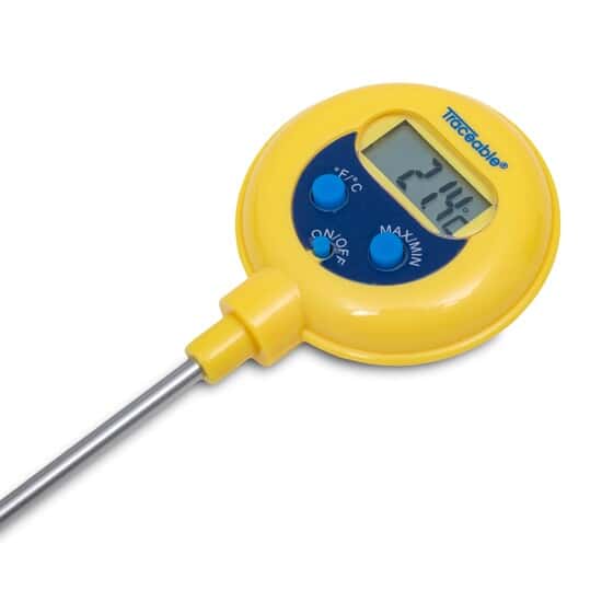 Shock/Water-Resistant Thermometer; ±1.0°C Accuracy (-20 to 100°C)