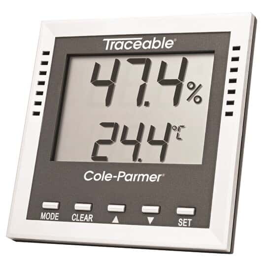 Traceable Digital Thermohygrometer with Dew Point and Wet-Bulb