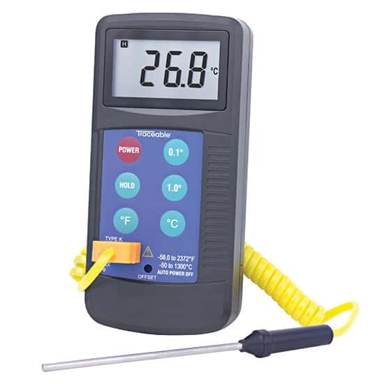 Traceable Workhorse Type K Thermocouple Thermometer 