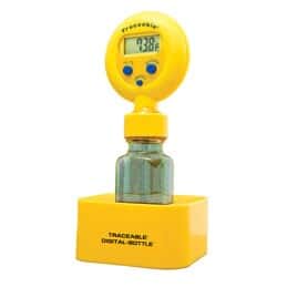 Traceable Digital Bottle Thermometer; Glass Bead Filled Bottle Sensor