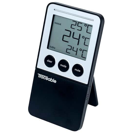 Fridge/Freezer Digital Thermometer with 5 mL Vaccine Bottle Probe
