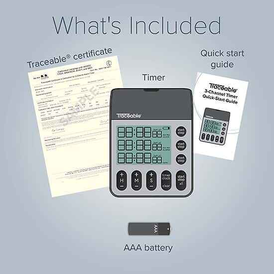 Three-Channel Benchtop Timer with Antimicrobial Protection