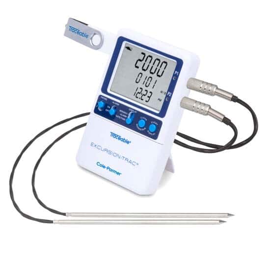 Datalogging Low-Temp Thermometer; 2 Stainless Steel Probes