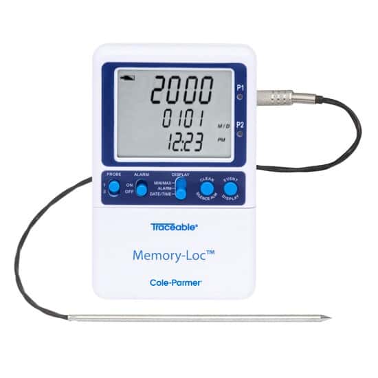 Datalogging Low-Temp Thermometer; 1 Stainless Steel Probe