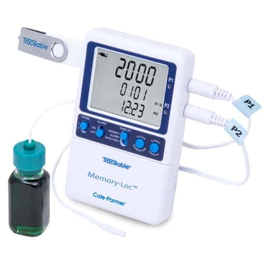 Datalogging Thermometer; 1 Glass Bottle/1 Bullet Probe