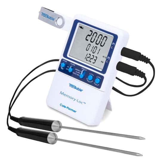 Datalogging Thermometer; 2 Stainless Steel Probes