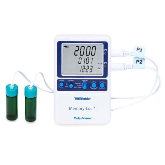 Traceable Memory-Loc™ Datalogging Thermometer; 2 Vaccine Bottle Probes