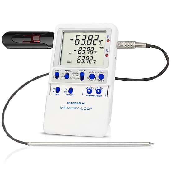 Datalogging Cryogenic Thermometer; 1 Stainless Steel Probe