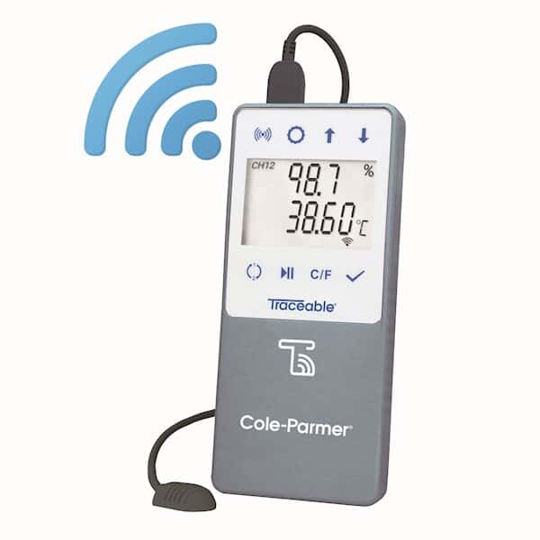 Traceable Temperature/Humidity Wi-Fi Data Logger Compatible with TraceableLIVE® Cloud Service; 1 Probe with Cable