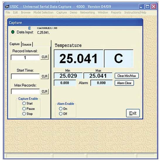 Traceable Data Acquisition Software with USB Cable for Digital Barometer 68000-49