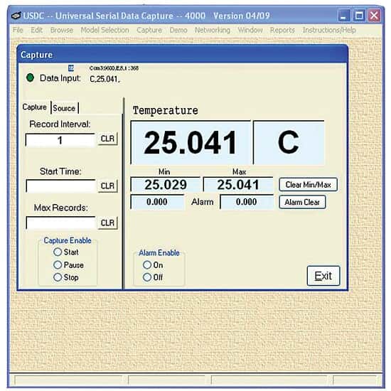 Traceable Data Acquisition Software with USB Cable for 98766-97/98/99, 98767-00, 19601-03, and 37950-02
