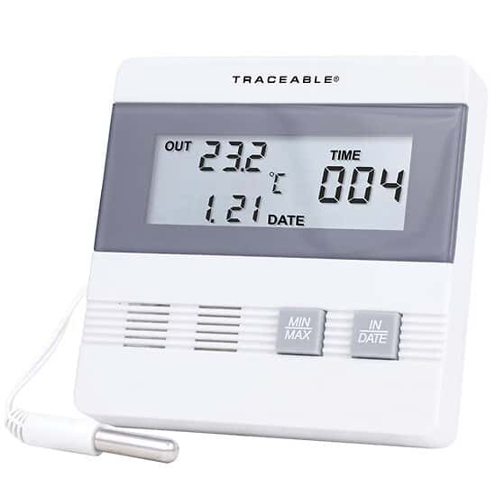Always in Stock Traceable Time and Date Digital Thermometer with