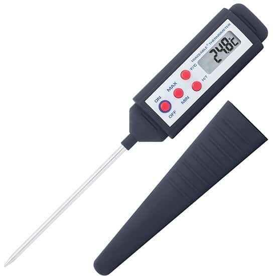 Always in Stock Traceable Pocket Thermometer with Calibration; ±1.5°C