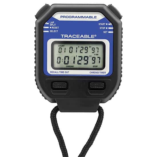 Traceable Digital Stopwatch/Repeat Timer with Calibration from ColeParmer