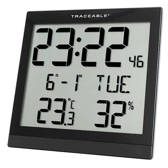 Always in Stock Traceable RadioControlled Digital Wall Clock with
