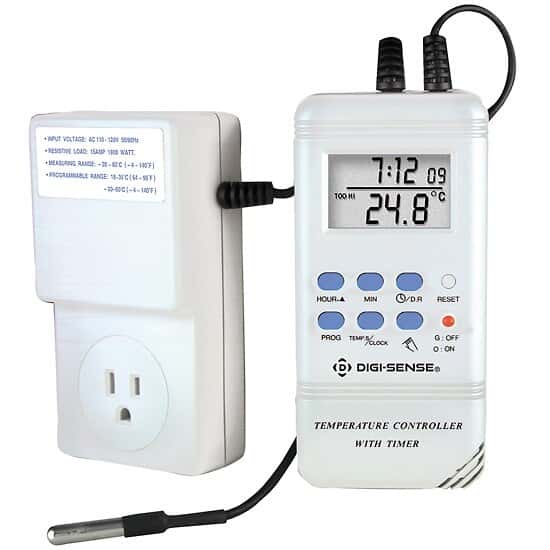 Traceable Temperature Controller with Timer and Calibration from Cole