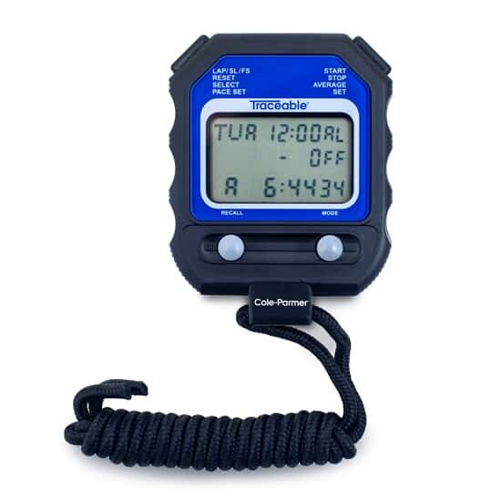 Traceable 60-Memory Digital Stopwatch 