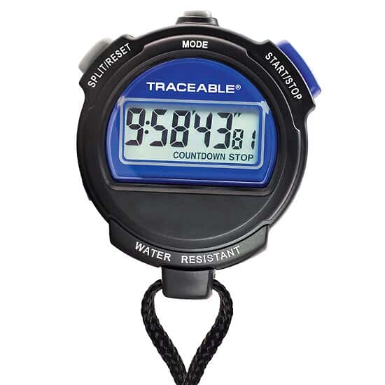 Traceable Digital Stopwatch with Calibration from ColeParmer United