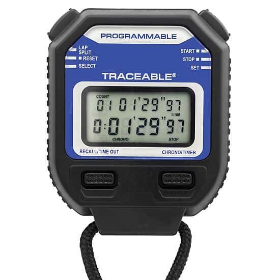 Traceable Universal Digital Stopwatch with Calibration from Cole-Parmer ...