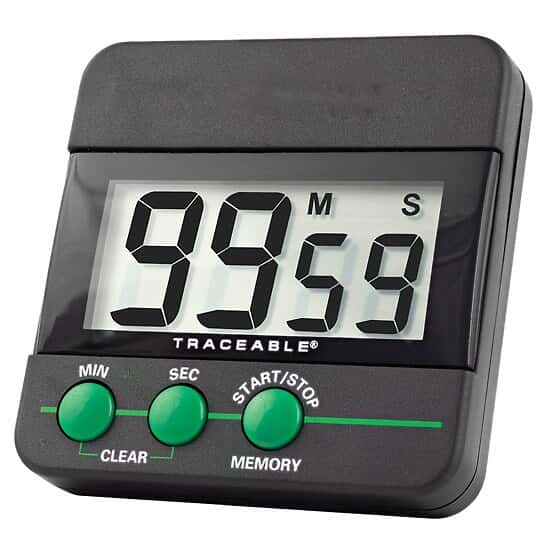 Traceable Digital Count Down Timer with Calibration; 99min/59s from