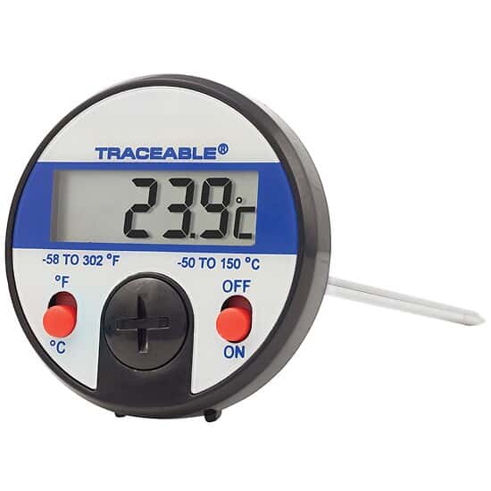 Always in Stock Traceable JumboDisplay Thermometer with Calibration
