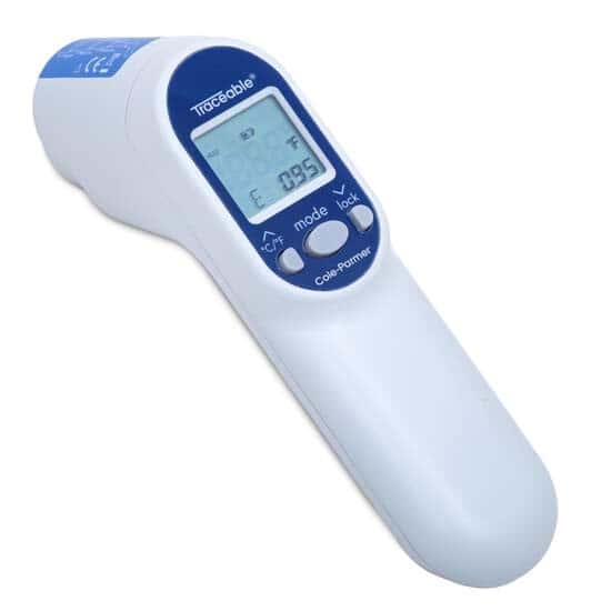 IR Gun Thermometer with Laser and Type K Input
