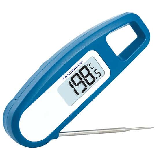Traceable RapidResponse Folding Stem Thermometer with Calibration; 1 2