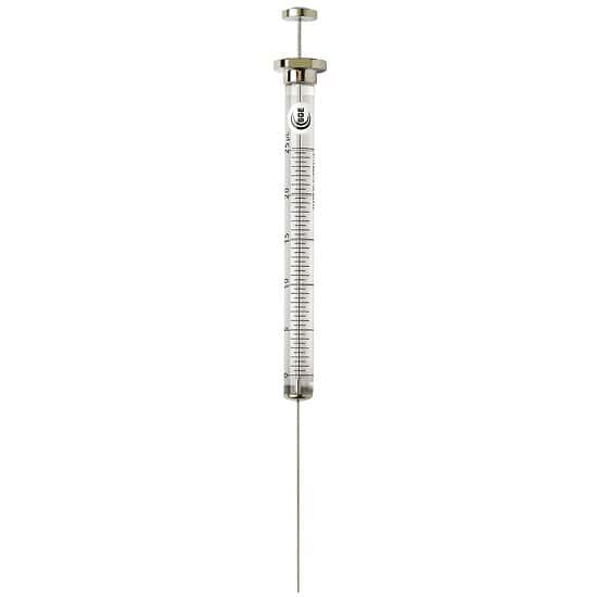 Trajan SGE 002105 SuperfleX Flexible Plunger Syringe, Fixed CT Needle, 10 uL, 50 mm L, 26 G; 1/Ea