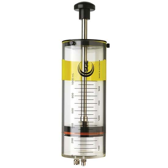 Trajan SGE 009920 Jumbo Gast tight Syringe with Luer Lock, 1 L; 1/Ea