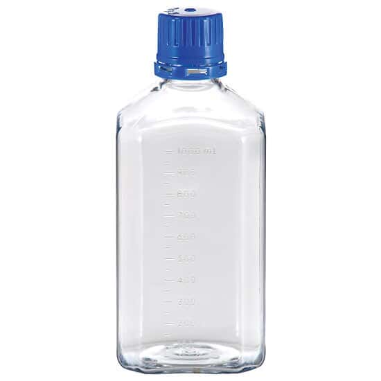 TriForest BGC1000S Square Media Bottle, Sterile, 1000 mL, PETG; 12/PK, 48/CS