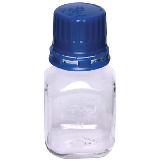 TriForest BPC0060 Square Autoclavable Media Bottle, 60 mL, PC, 24 per