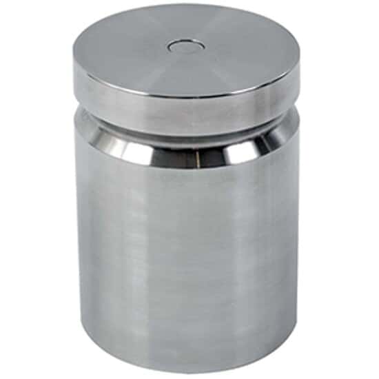 Troemner 1201 10 lb Class F Stainless Steel Test Weight with No Certificate, Cylindrical with Groove