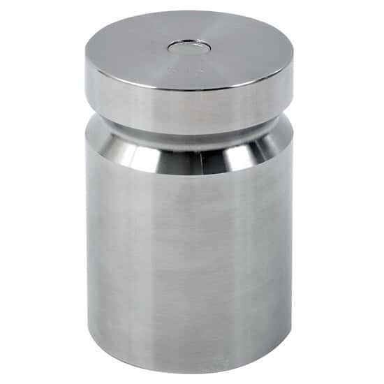 Troemner Test Weight 5 Lb Class F with Traceable Certificate, Cyl Indrical with Groove