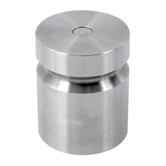 Troemner Test Weight 4 Lb Class F with Traceable Certificate, Cyl Indrical with Groove