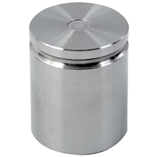 Troemner 1207 3 lb Class F Stainless Steel Test Weight with No Certificate, Cylindrical with Groove
