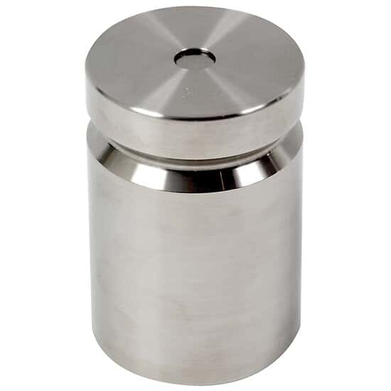 Troemner Test Weight 3000g Class F , Traceable Certificate, Cyl Indrical, Groove