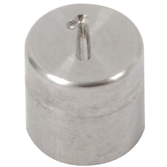 Troemner Test Weight 1g Class F with Traceable Certificate, Cyl Indrical with Groove