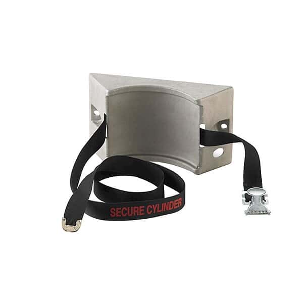Troemner 973037 Wall Bracket with secure message, Gas Cylinder Clamp