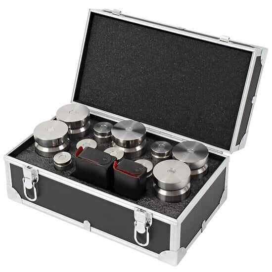Troemner TW-55-01T Class F Stainless Steel Grip-Handle Calibration Set NIST Calibration Certificate; 2 kg (5) to 1 mg, 15 kg 