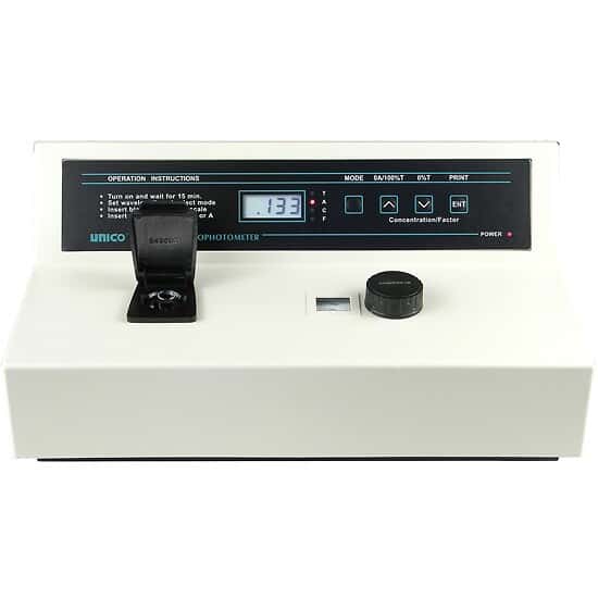 Unico Visible Spectrophotometer; 335 to 1000 nm; Analog, 115/230VAC ...
