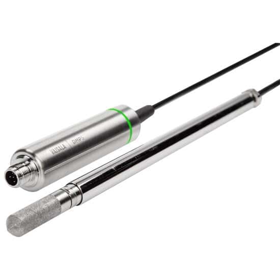 Vaisala DMP5 Indigo-Compatible Dew Point Probe, High Temperature, –40 to 212°F Dew Point, 32 to 356°F, Mounting Flange, 2-m Cable