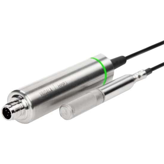 Vaisala HMP3 Indigo-Compatible RH/Temp Probe, Duct/General Purpose, 0 to 100% RH, –40 to 248°F, 2-m Cable