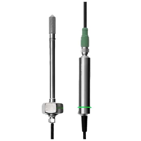 Vaisala HMP4 Indigo-Compatible RH/Temp Probe, High Pressure/Vacumm, 0 to 100 bar, 0 to 100% RH, –94 to 356°F, 1/2