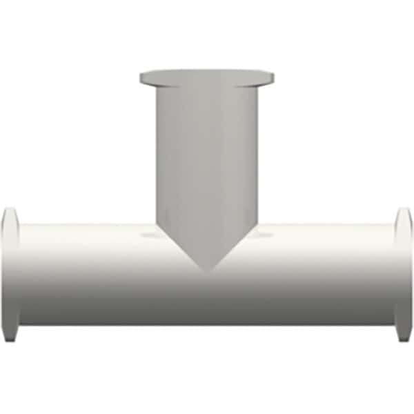 Value Plastics Luer Fitting, Tee Union, White Nylon, Female Luer; 25/Pk