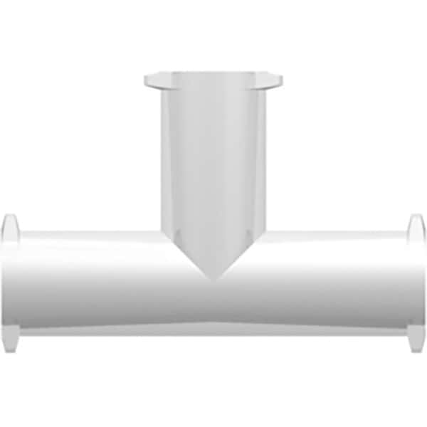 Value Plastics Luer Fitting, Tee Union, Polypropylene, Female Luer Lug; 25/Pk