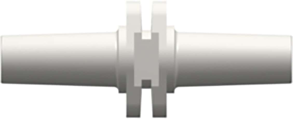 Value Plastics Luer Fitting, Union, White Nylon, Male Luer Slip; 25/Pk