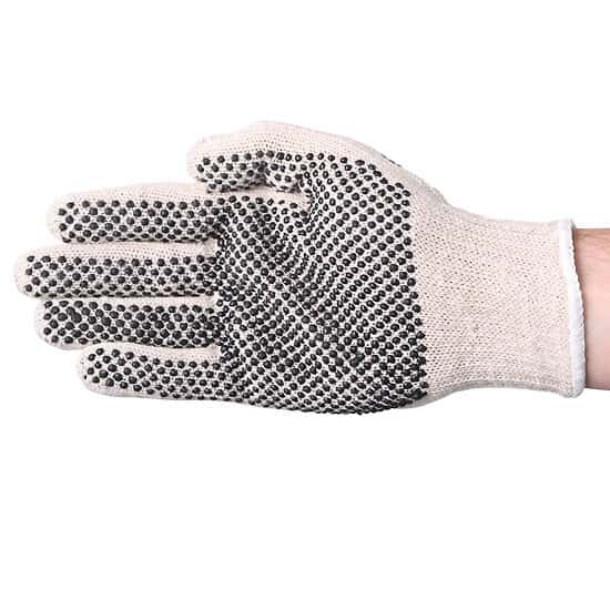 Vanguard Safety Two-Sided PVC Dot Knit String Gloves, Ladies; 300/CS